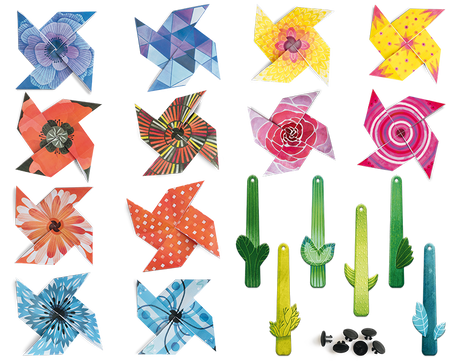 Set Origami incepatori - Moristi de vant, Ludattica, 5 ani+