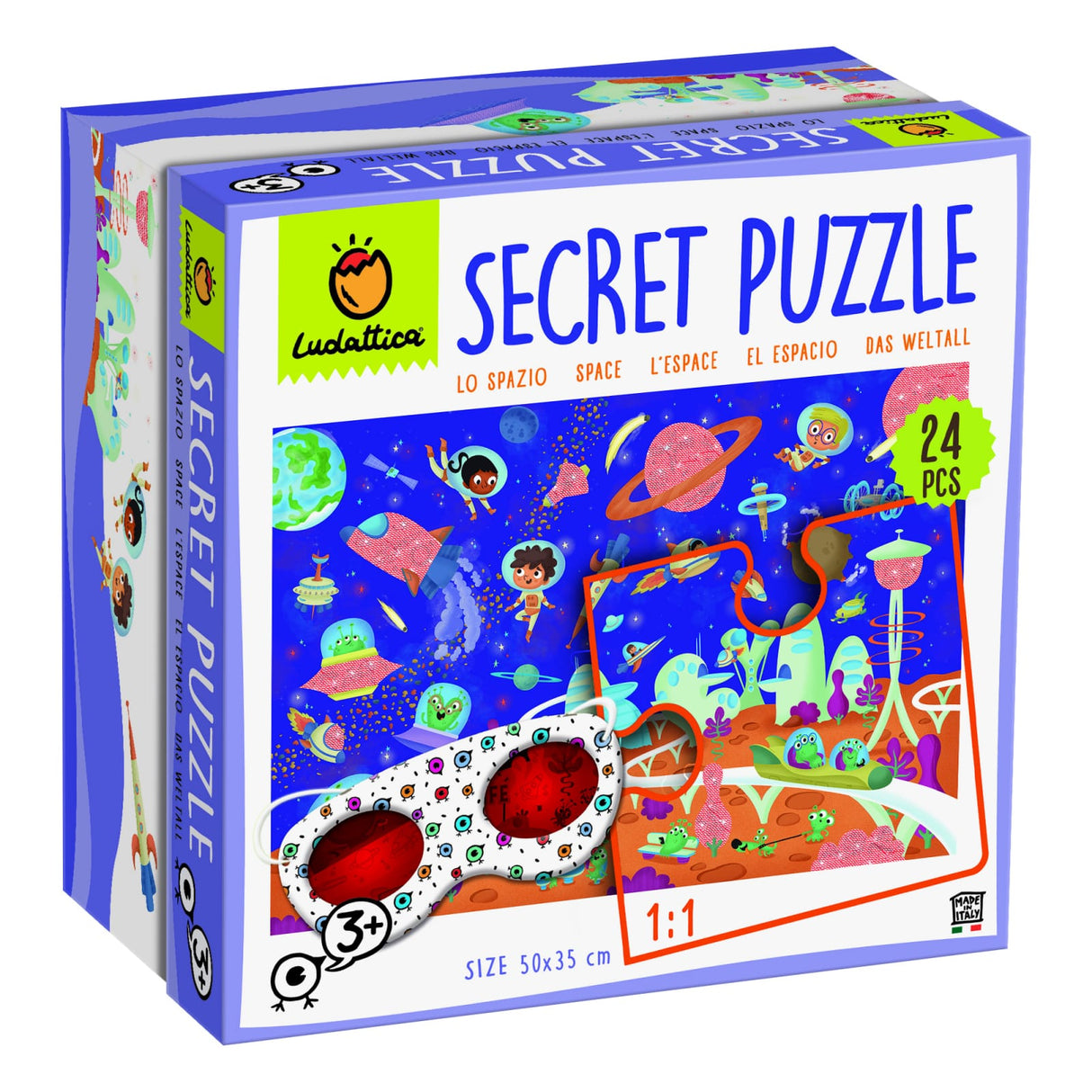 Secret Puzzle - Spațiul +3 Ani, 24 piese