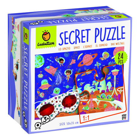 Secret Puzzle - Spațiul +3 Ani, 24 piese