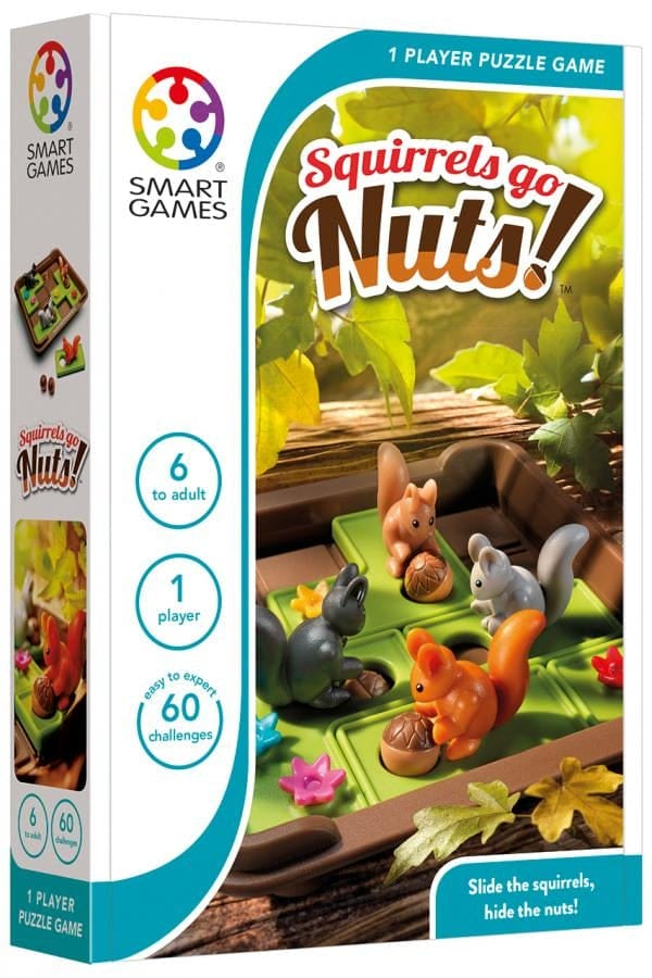 Smart Games - Squirrels Go Nuts!, joc de logica cu 80 de provocari, 6+ ani