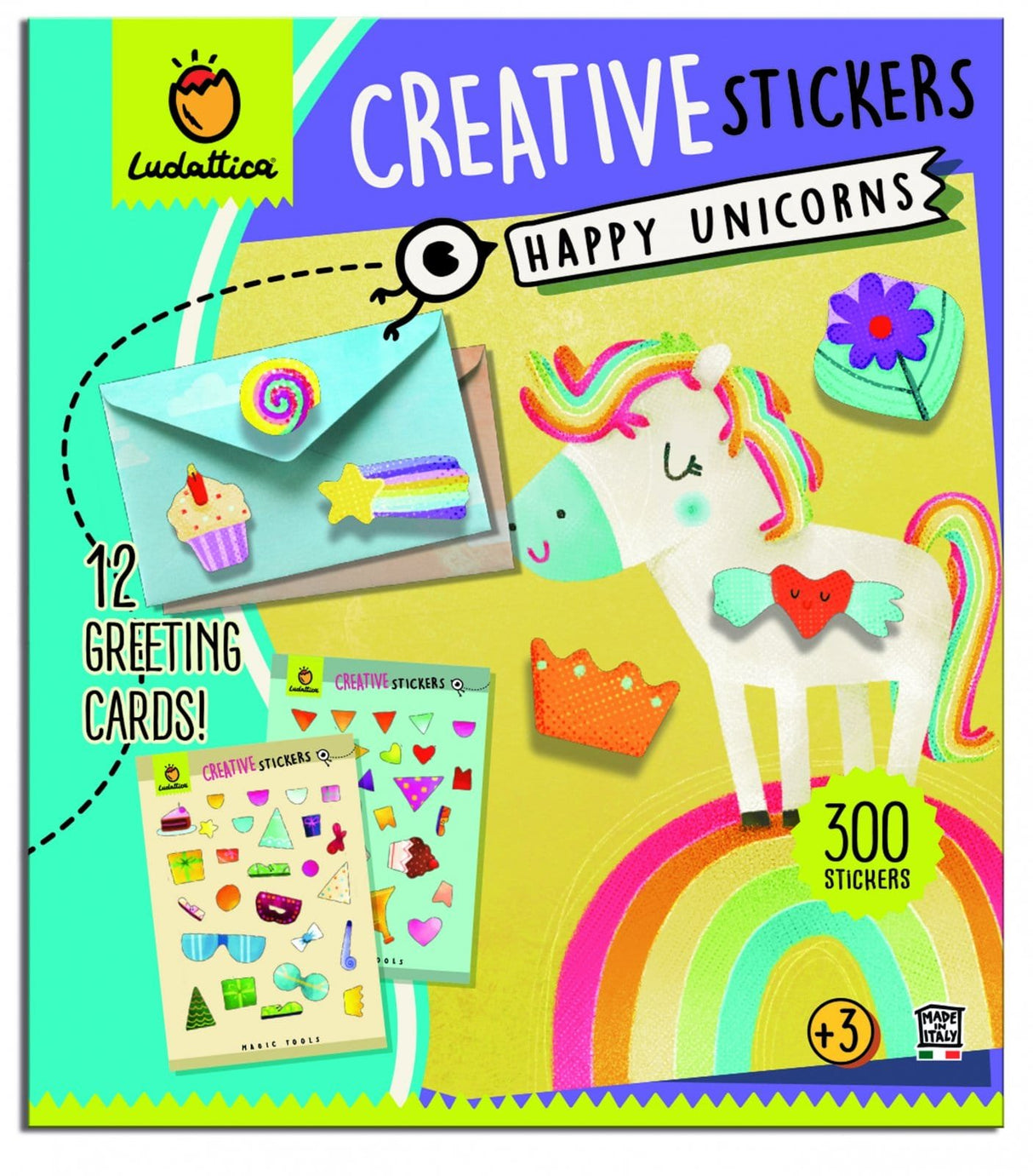 Stickere creative - Unicornii Veseli, Ludattica,2-3 +