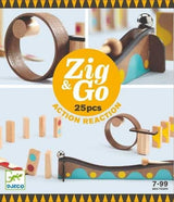 Zig & Go Djeco, set de constructie trasee, 25 piese, +7 ani