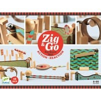 Zig & Go Djeco, set de constructie trasee, 48 piese, +8 ani