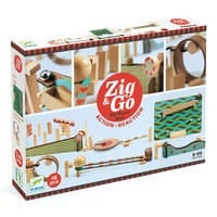 Zig & Go Djeco, set de constructie trasee, 48 piese, +8 ani